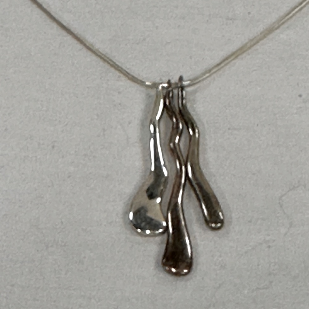 EUC Silpada Sterling Silver Necklace with Dangles - Picture 2 of 4
